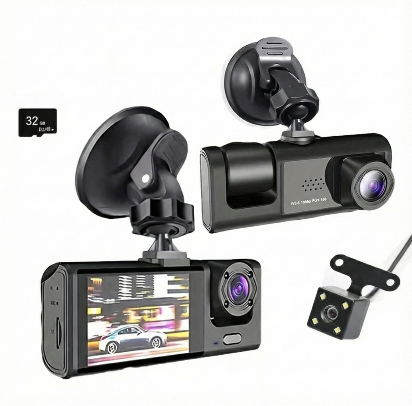 DriveGadget 1080P Dashcam with Night Vision & Video Recording