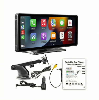 DriveGadget Wireless CarPlay Screen with HD Rearview Camera